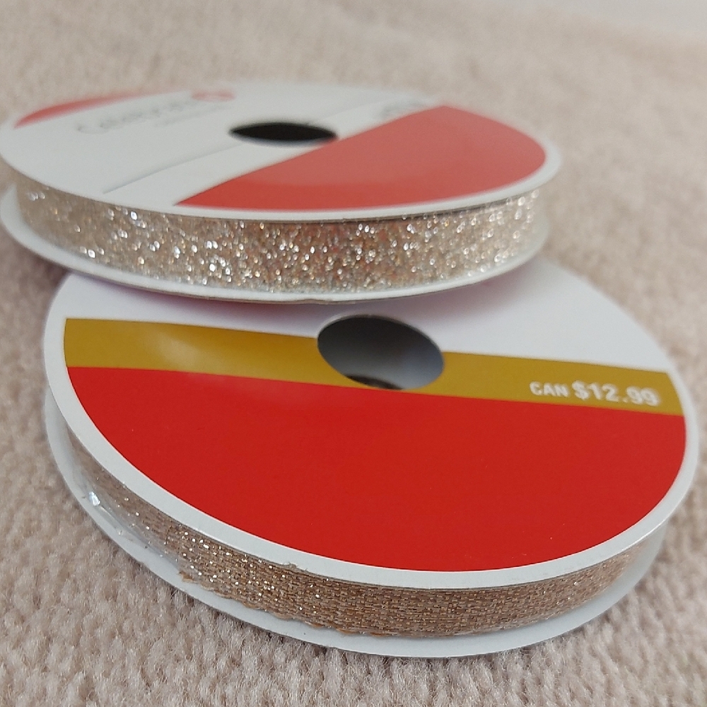 Celebrate It Gold Glitter Ribbon